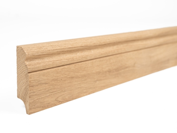 Plinthes Chêne A/B 20x70 non traité 1,5-2,5m Profil Hamburger Altdeutsch Altberliner